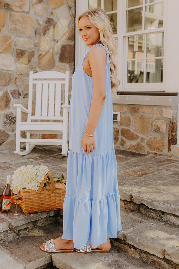 Feeling Giddy Maxi Dress in Sky Blue