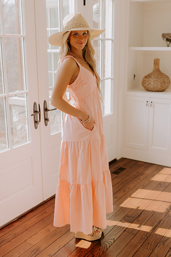 Sunny Horizon Maxi Dress in Blooming Dahlia   