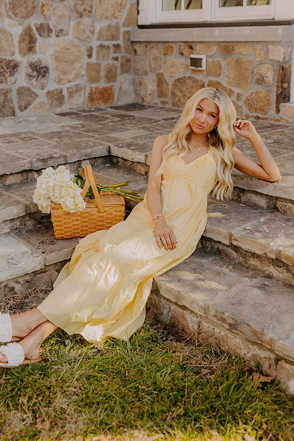 Sunny Horizon Maxi Dress in Yellow