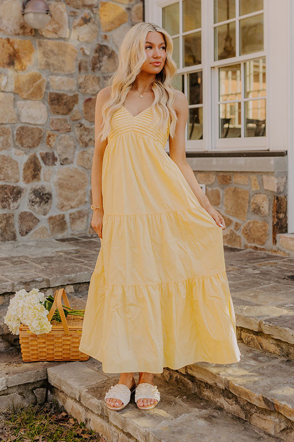 Sunny Horizon Maxi Dress in Yellow