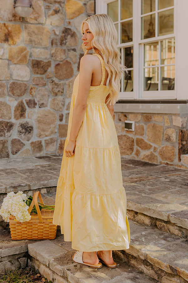 Sunny Horizon Maxi Dress in Yellow