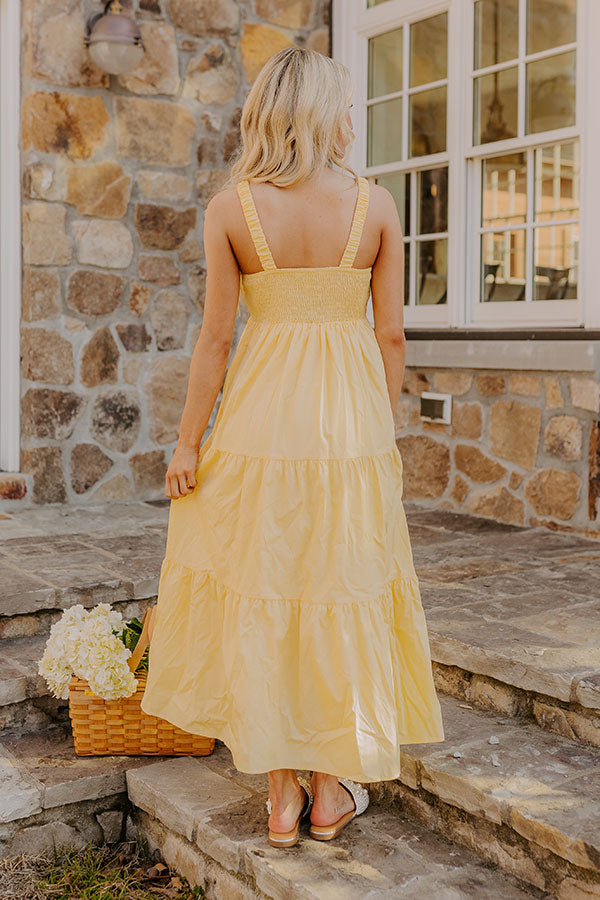 Sunny Horizon Maxi Dress in Yellow