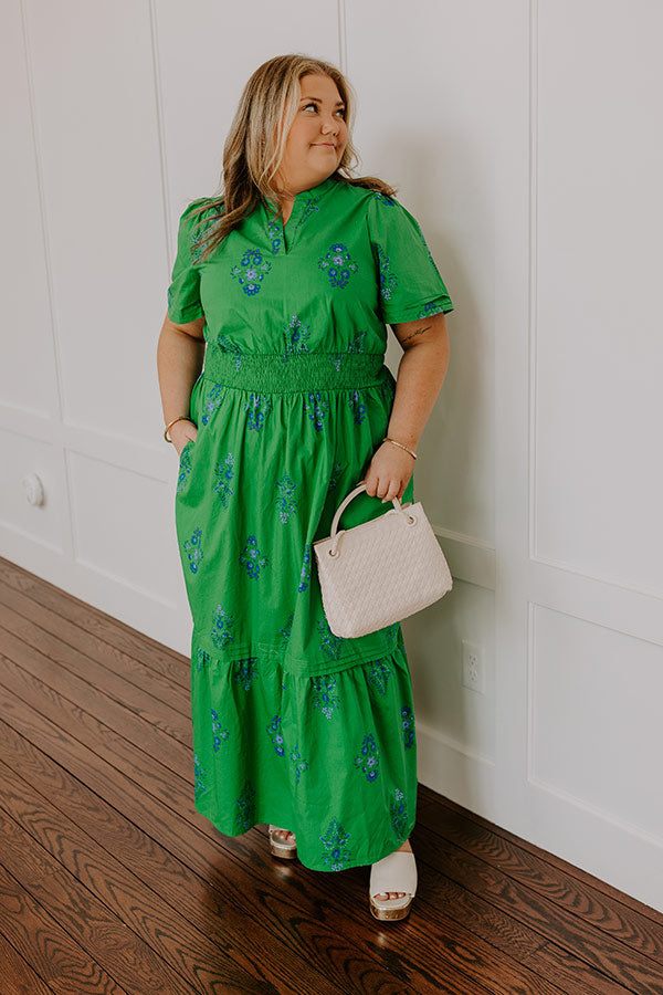 Brunch Babe Floral Maxi Dress Curves