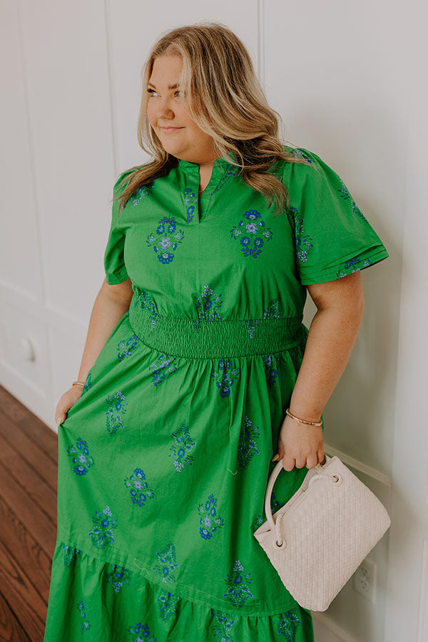 Brunch Babe Floral Maxi Dress Curves