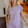 Casual Convo Vintage Wash Tee in Purple Image - 1