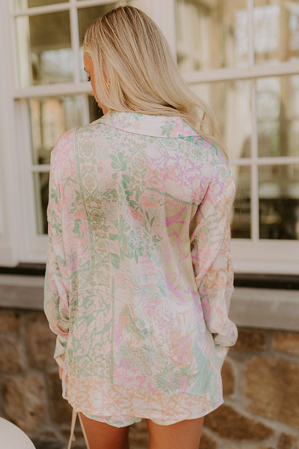 Spring Garden Floral Button Up   