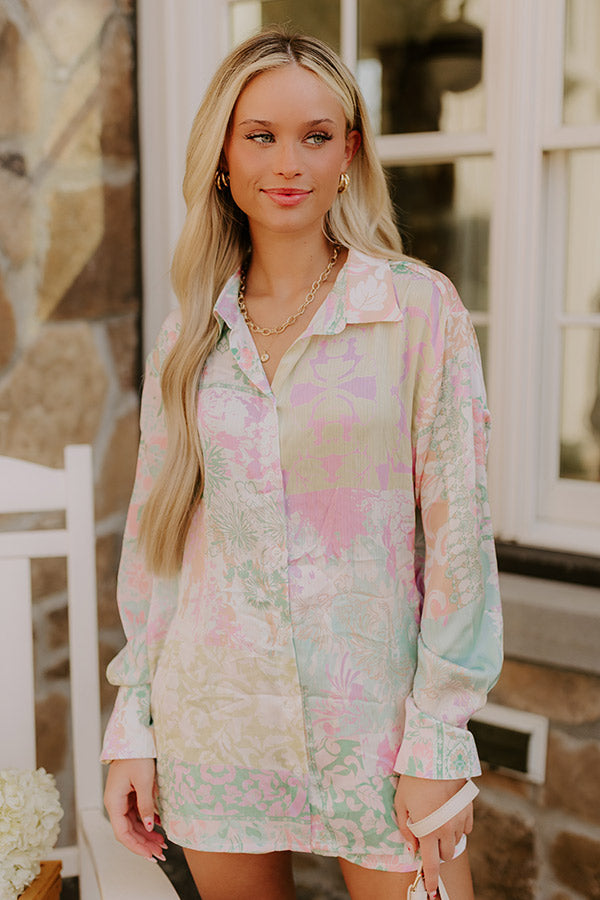 Spring Garden Floral Button Up   