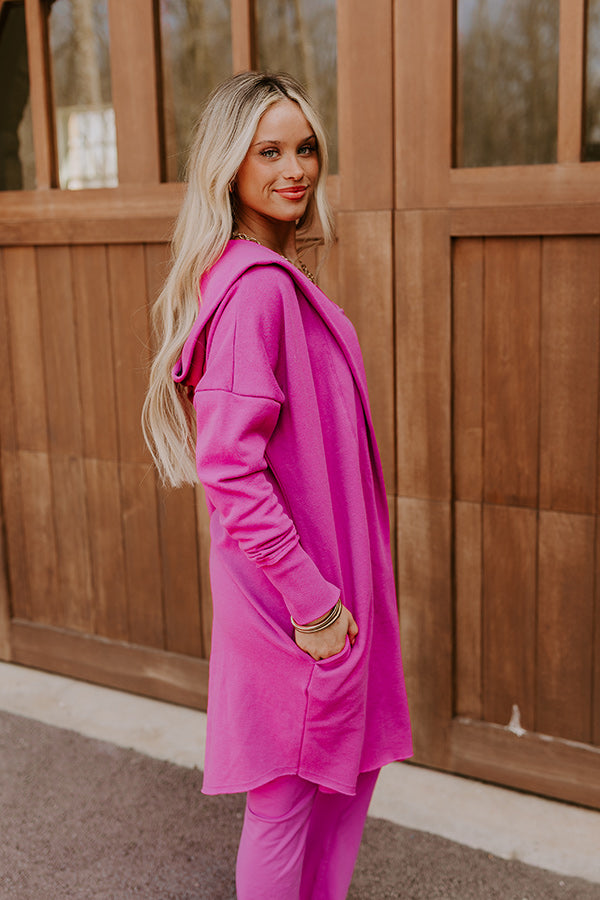 Casual Stroll Cardigan in Violet