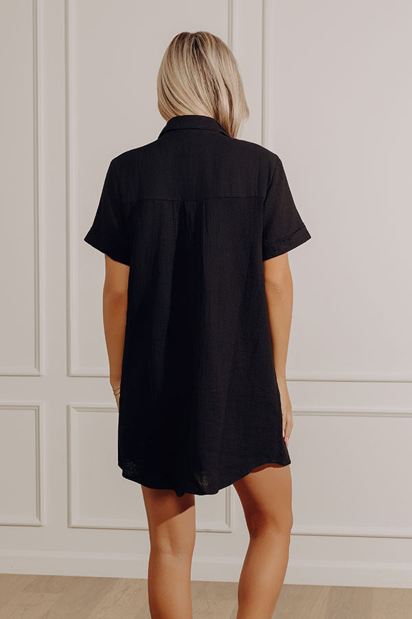 Boardwalk Cutie T-Shirt Mini Dress in Black S / Black Boardwalk Cutie T-Shirt Mini Dress in Black S / Black