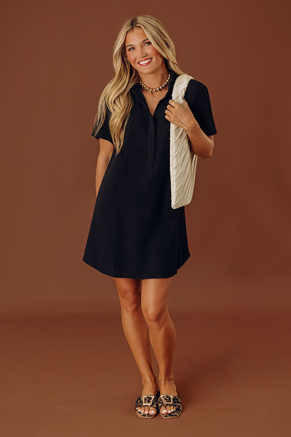 Boardwalk Cutie T-Shirt Mini Dress in Black Image - 1
