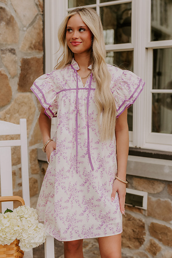 Tea Garden Dreaming Floral Mini Dress