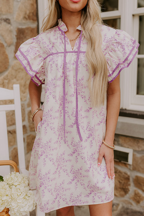 Tea Garden Dreaming Floral Mini Dress