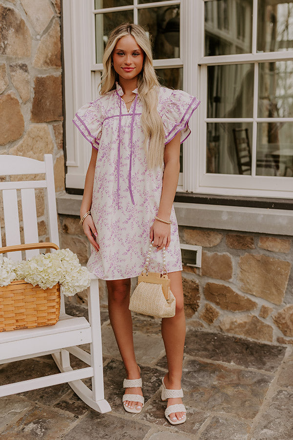 mini floral tea dress Wednesday's Girl - Mini Tea Dress - Women - Cotton - S