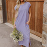 Beach Daydream Vintage Wash Midi Dress in Purple Image - 1