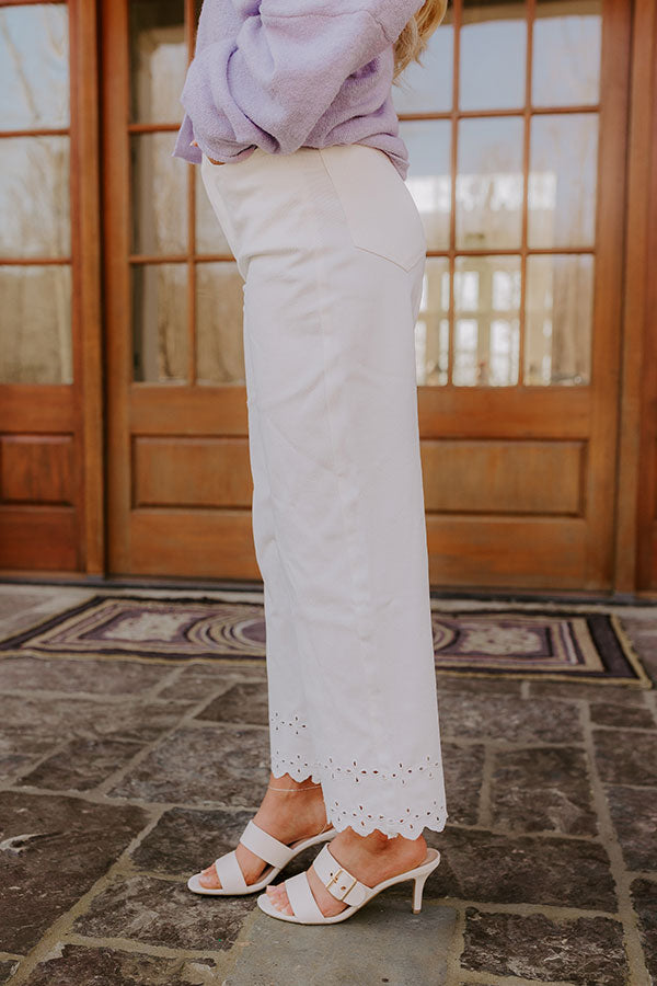 The Georgia High Waist Eyelet Pants