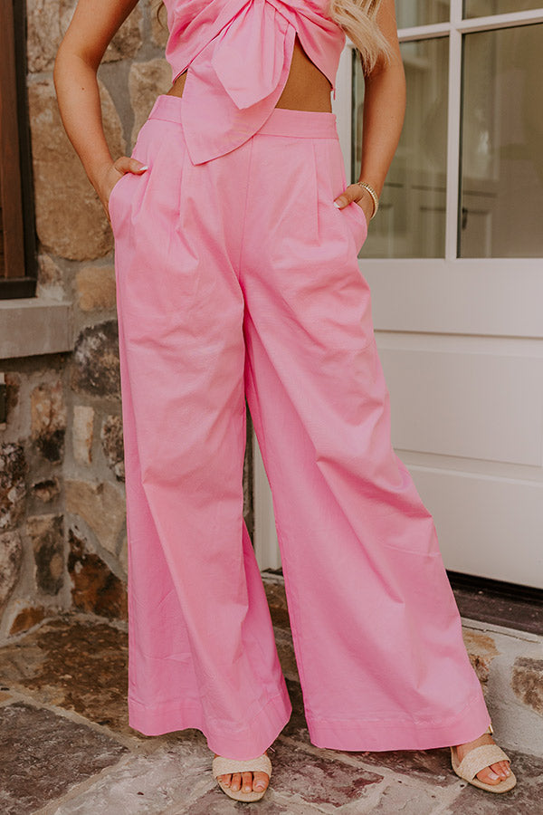 Chic Statement High Waist Wide Leg Pants