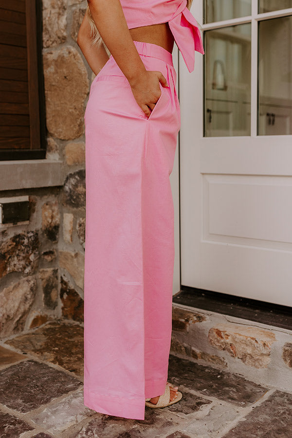 Chic Statement High Waist Wide Leg Pants