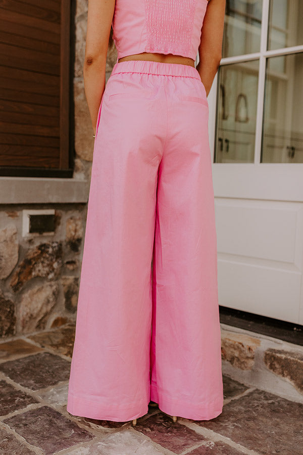 Chic Statement High Waist Wide Leg Pants   