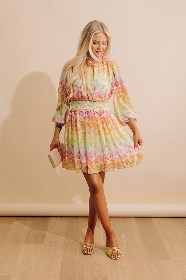 Whimsy And Wishes Floral Mini Dress Image - 1