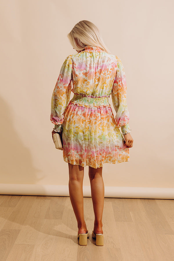 Whimsy And Wishes Floral Mini Dress Image - 3