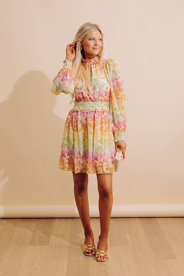 Whimsy And Wishes Floral Mini Dress Image - 4