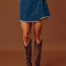 The Brielle High Waist Denim Skort Image - 1