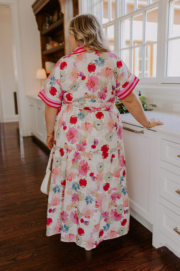 Vivid Vision Floral Maxi Dress Curves