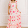  pink Garden Gala Floral Maxi Dress in Pink 