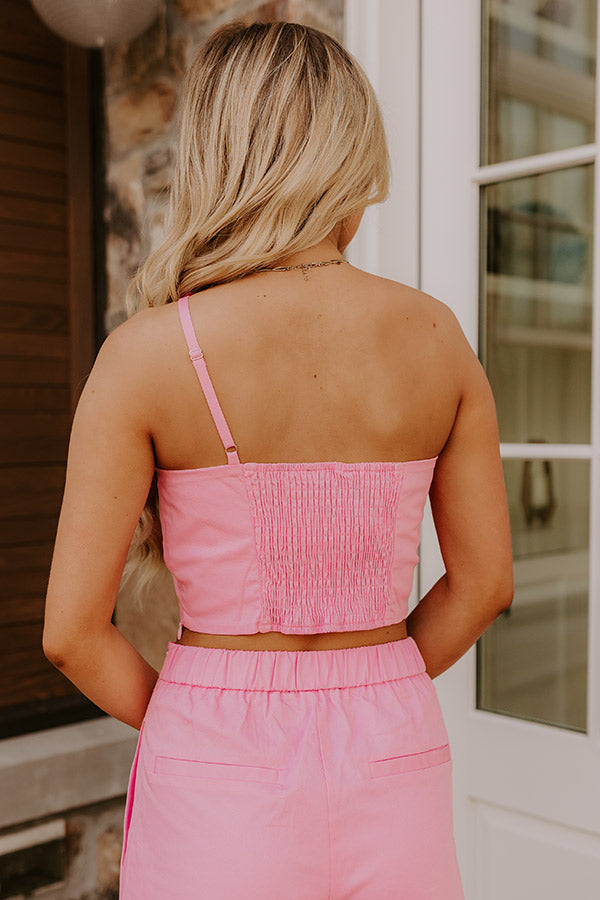 Chic Statement One Shoulder Crop Top