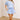  sky blue Casual Outing High Waist Pearl Embellished Skort in Sky Blue 