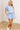 Casual Outing High Waist Pearl Embellished Skort in Sky Blue ivory Feelin' Spritzy Knit Sweater Curves 