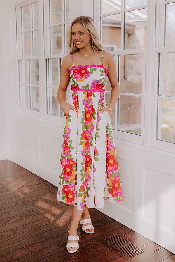 Cabo Cantina Floral Midi Dress