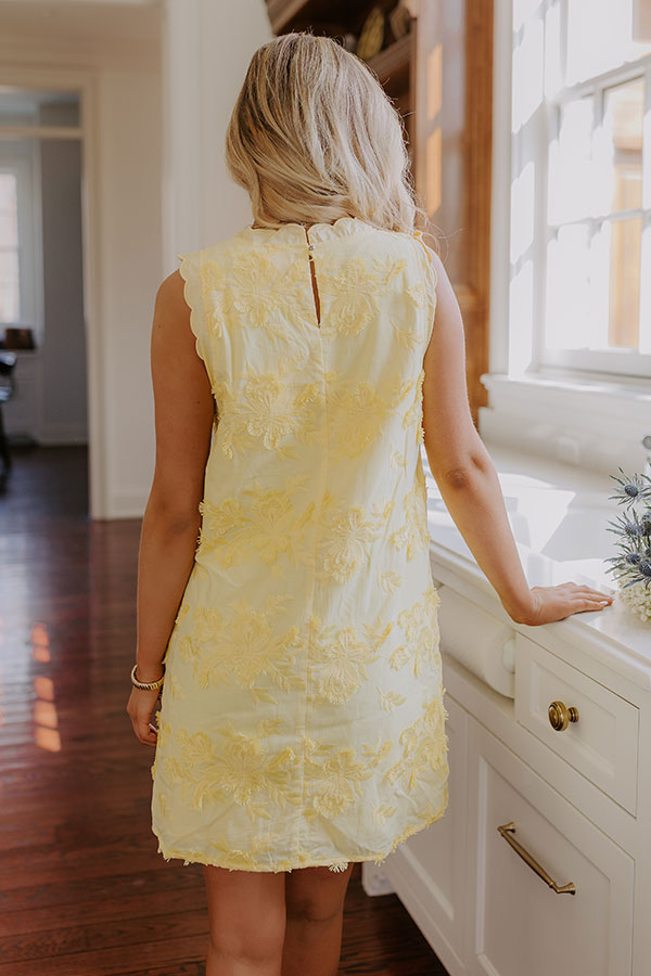 Plenty Of Sunshine Embroidered Mini Dress   