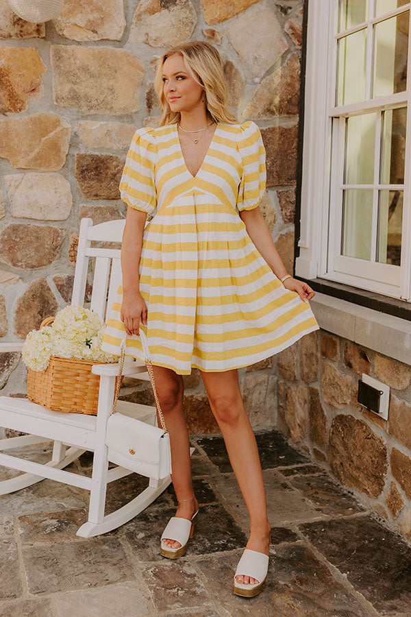 Snow Cones and Kisses Stripe Mini Dress