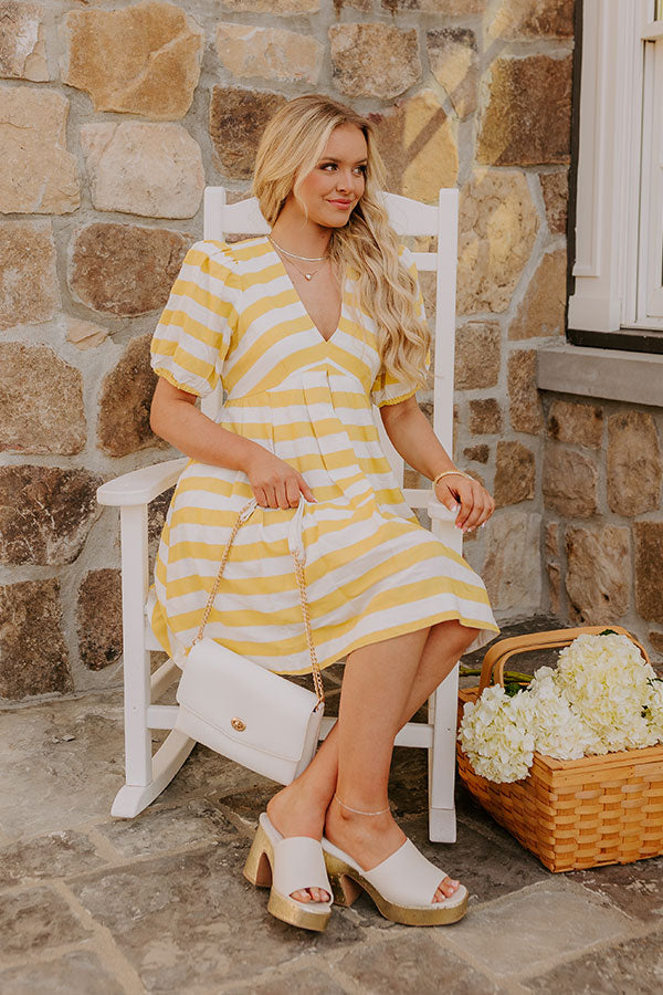 Snow Cones and Kisses Stripe Mini Dress