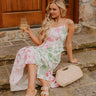 Loving Gaze Floral Color Block Maxi Dress Image - 1