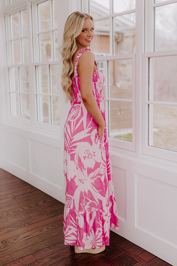 Tropical Bungalow Floral Maxi Dress