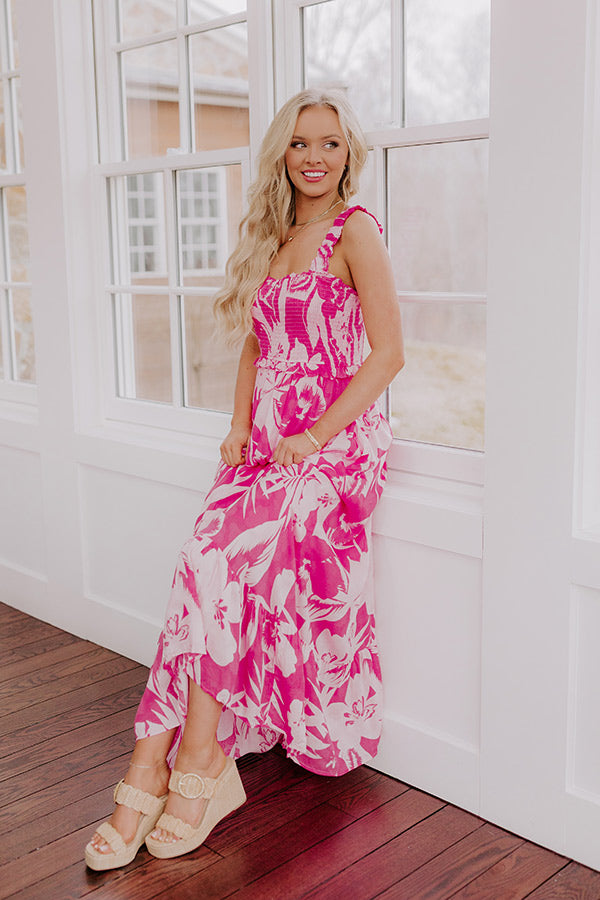 Tropical Bungalow Floral Maxi Dress