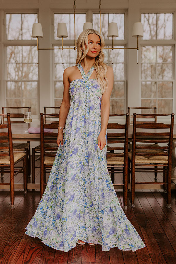 Wisteria Dream Floral Maxi Dress