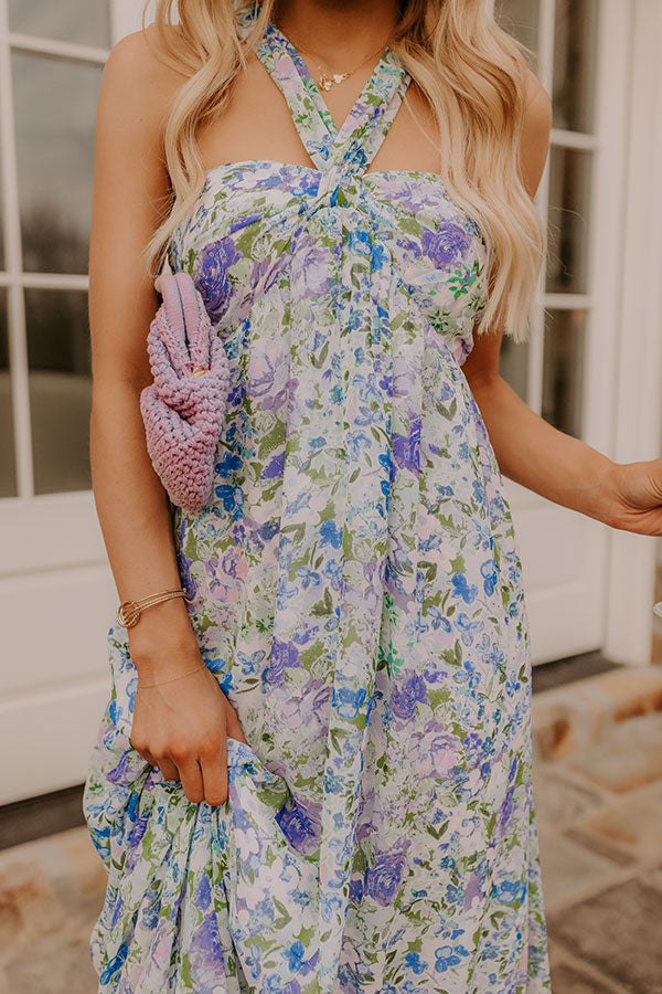 Wisteria Dream Floral Maxi Dress