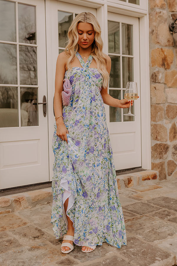 Wisteria Dream Floral Maxi Dress