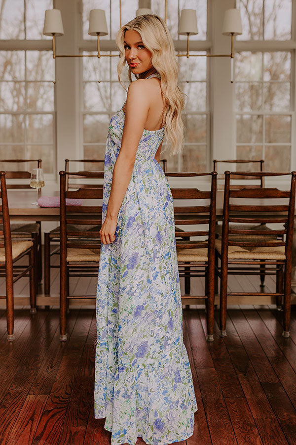 Wisteria Dream Floral Maxi Dress