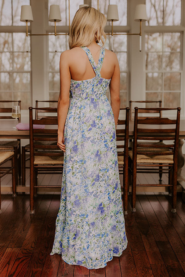 Wisteria Dream Floral Maxi Dress