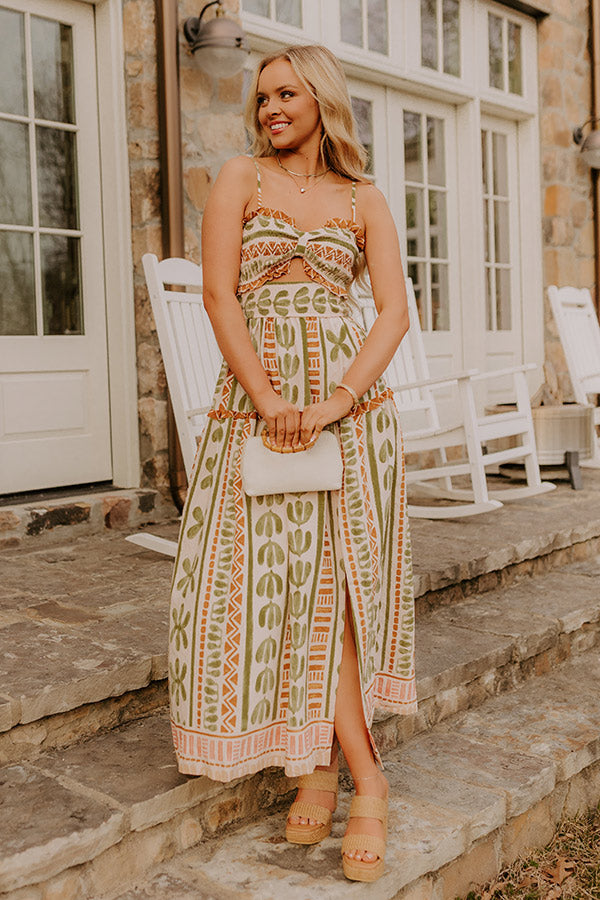 Desert Dreams Smocked Maxi Dress   