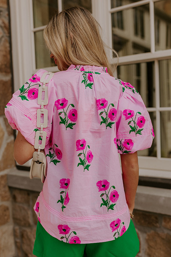 Peony Path Floral Top