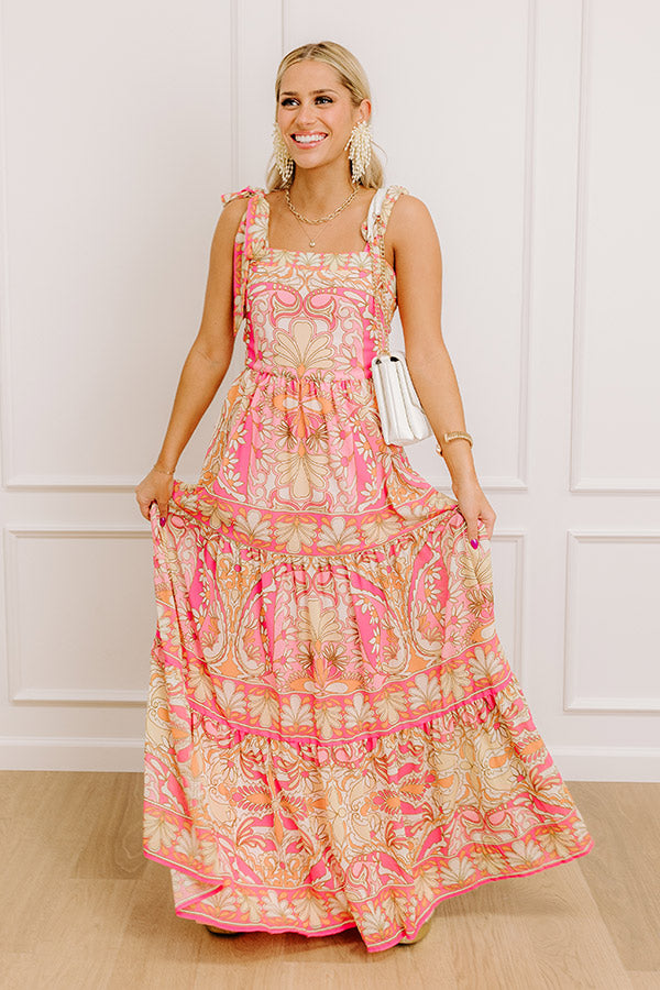 Sunshine Serenade Floral Maxi Dress