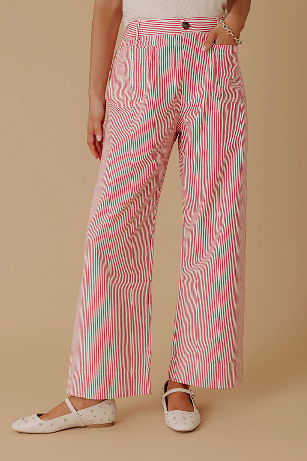 The Millie High Waist Stripe Wide Leg Jean Image - 2