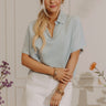 Breezy Bay Chambray Crop Top Image - 1