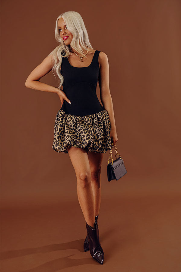 Caught Your Attention Leopard Mini Dress Image - 1