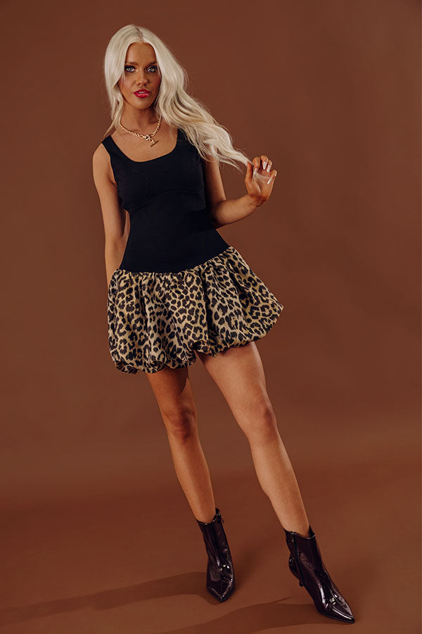 Caught Your Attention Leopard Mini Dress Image - 2